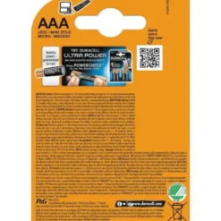 AAA, 1,5 Volt 1,5 volt Batterier Duracell Plus Power Alkaline. 8 st