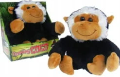 Apan Coco som gör kullerbyttor med ljud Svart