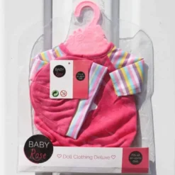 Baby Rose Dockkläder Kanin Body med mössa