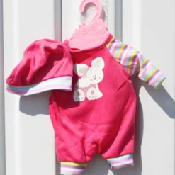 Baby Rose Dockkläder Kanin Body med mössa
