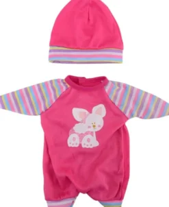 Baby Rose Dockkläder Kanin Body med mössa
