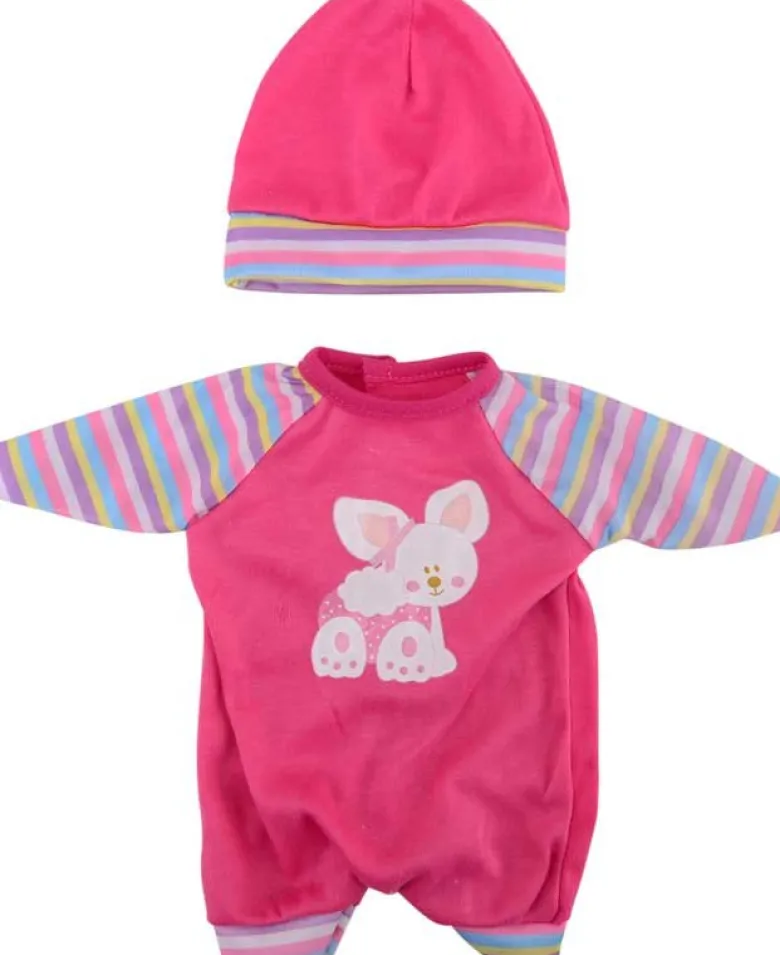 Baby Rose Dockkläder Kanin Body med mössa