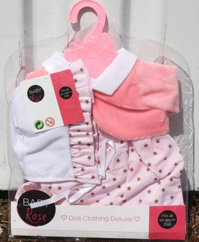 Baby Rose Dockkläder med stjärnor
