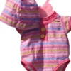 Baby Rose Dockkläder Randig Body med mössa