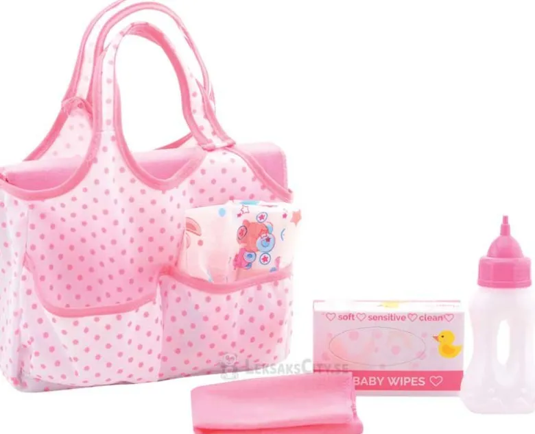 Baby Rose Skötväska med Tillbehör till Dockor