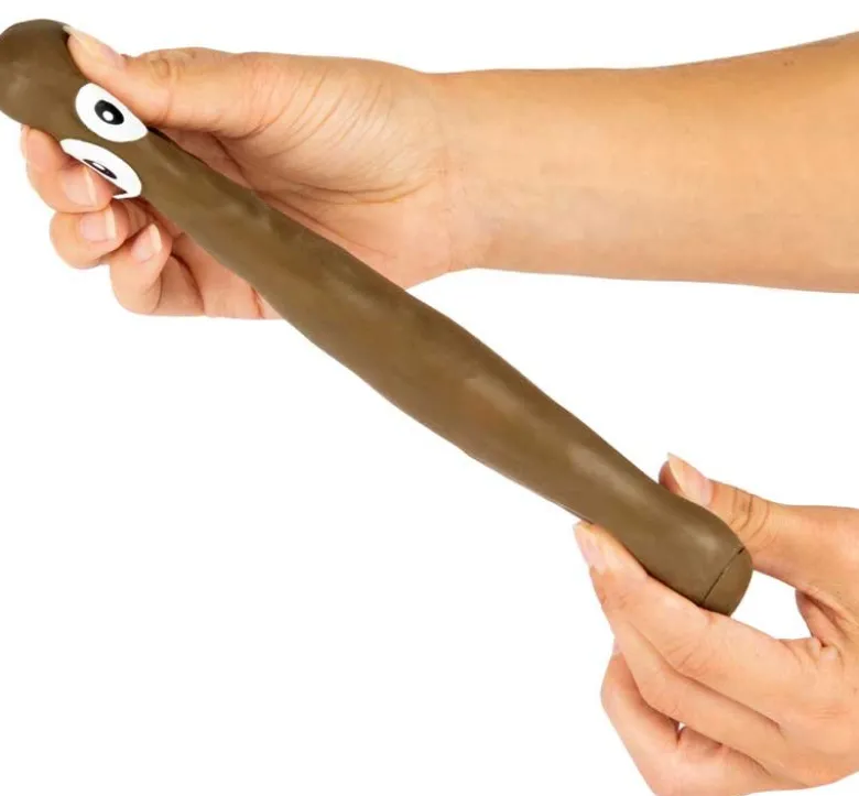 Bajskorv Sträckbar 17 cm Fidget Klämleksak