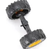 Bakaxel med däck till JCB 5CX Eco Traktorgrävare Grävlastare 02454 Bruder Reservdel 43461