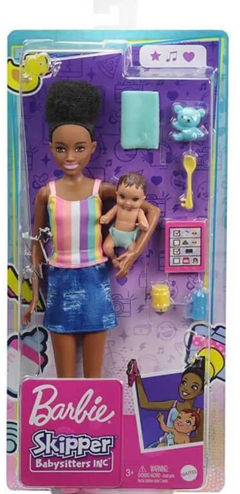 Barbie Barnvakt Skipper Babysitter med Bebis GRP12