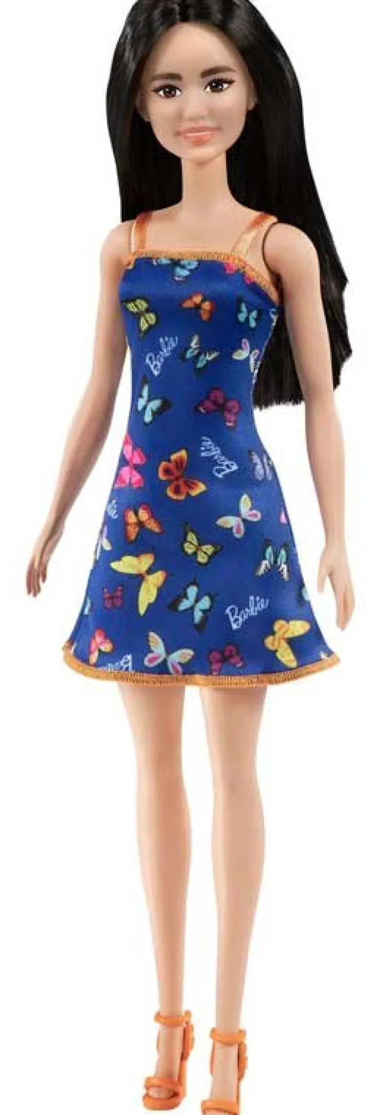 Barbie Entry Docka med en blå klänning med fjärilsmönster HBV06