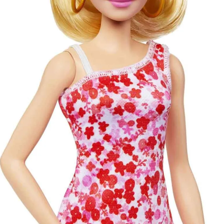 Barbie Fashionista Pink Floral Dress HJT02