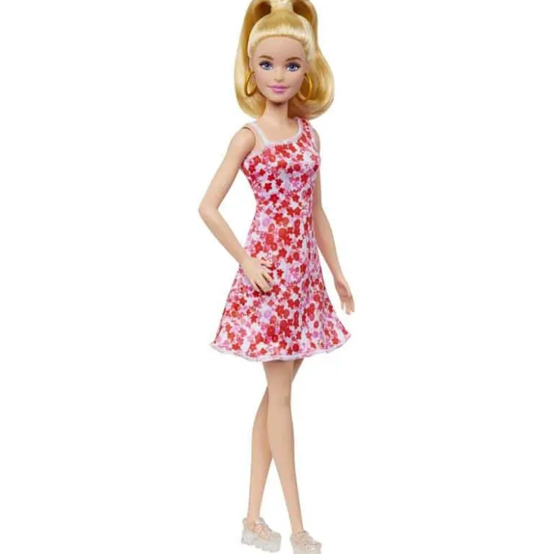 Barbie Fashionista Pink Floral Dress HJT02