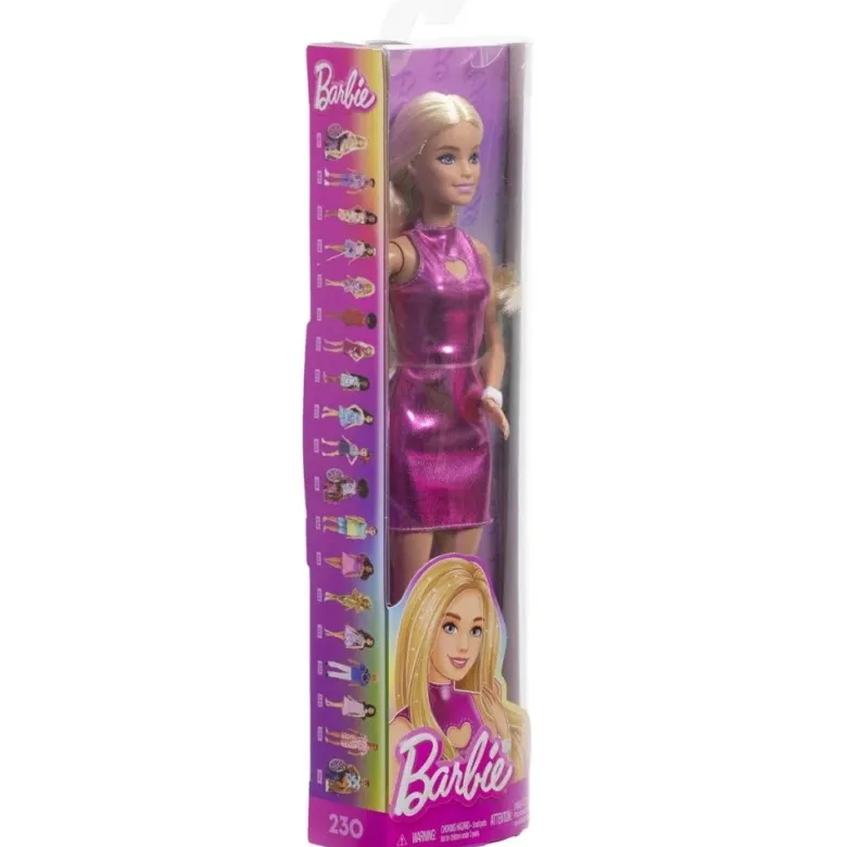 Barbie Fashionista - Rosa klänning med hjärta