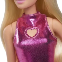 Barbie Fashionista - Rosa klänning med hjärta