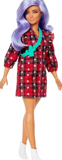 Barbie Fashionistas Docka Plaid Dress
