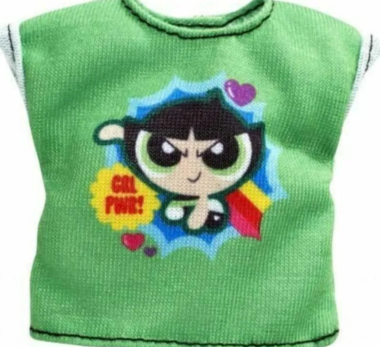 Barbie Fashion Topp Powerpuff Buttercup Dockkläder FXJ78