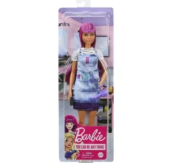 Barbie Salon Stylist Frisör med lila hår GTW36