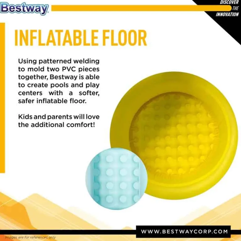 Barnpool med mjuk botten 102 cm Bestway