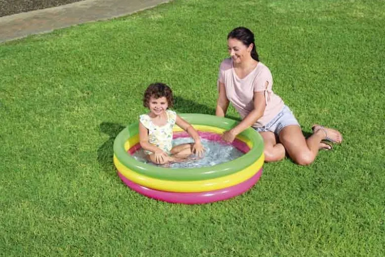 Barnpool med mjuk botten 102 cm Bestway