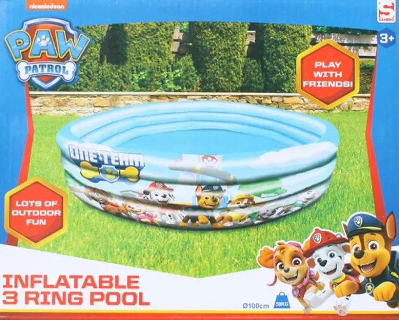 Barnpool Paw Patrol 100 cm 3 ringar