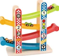 Bilbana med våningsplan för barn Tooky Toy