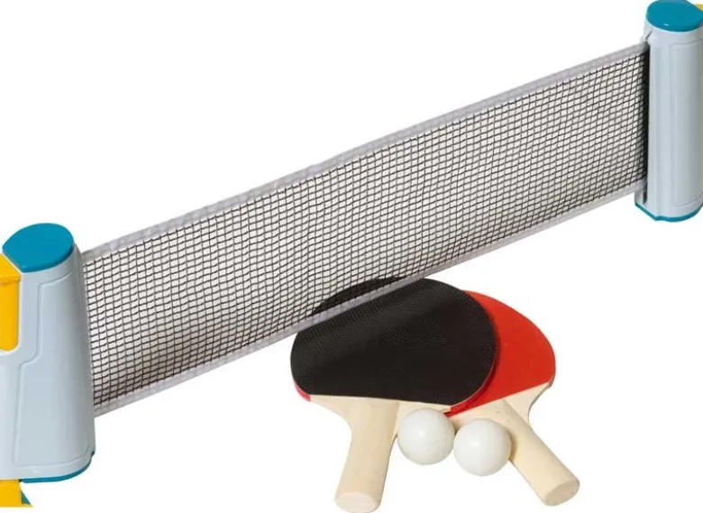Bordtennisset Pingisnät med 2 st. racket och bollar