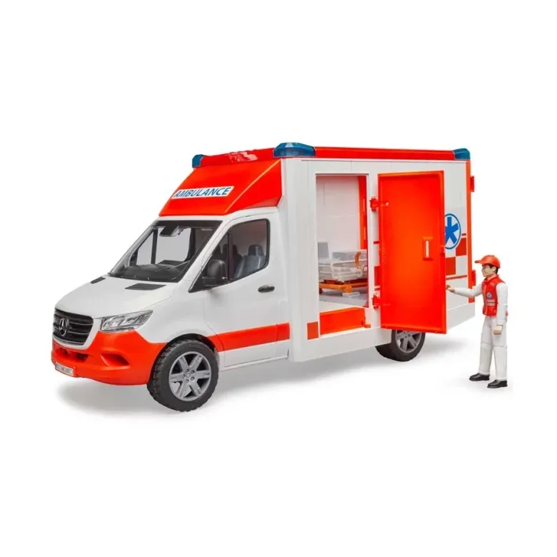 Bruder Ambulans Mercedes Sprinter med figur 02676