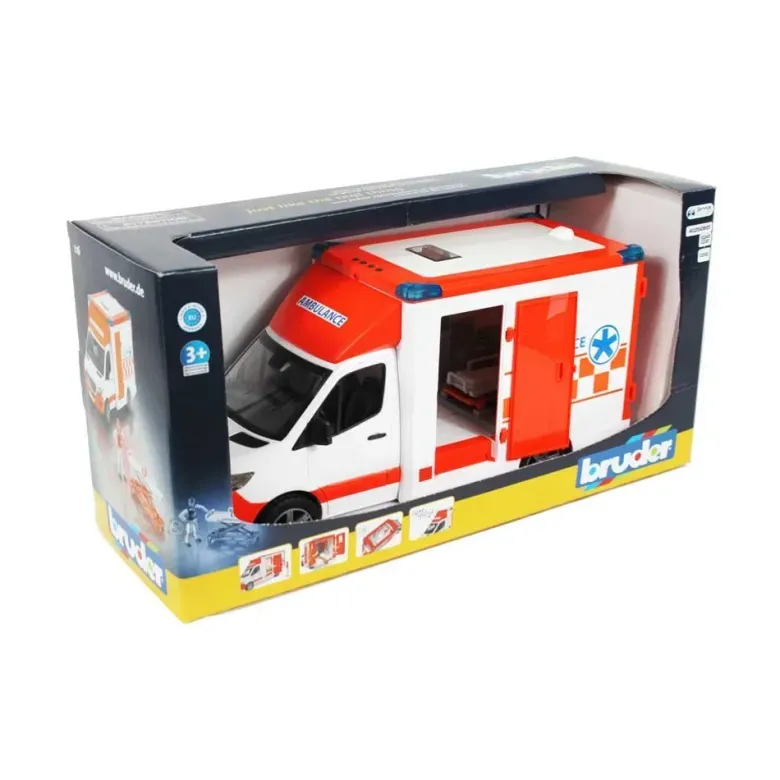 Bruder Ambulans Mercedes Sprinter med figur 02676