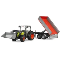 Bruder Claas Nectis 267 F med Skopa och Tippsläp 02112