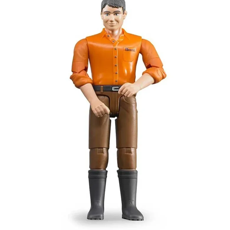 Bruder Figur Man med Bruna Byxor 60007