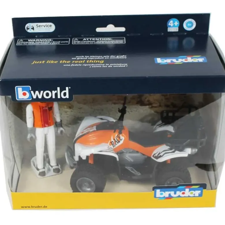 Bruder Fyrhjuling med Figur 63000
