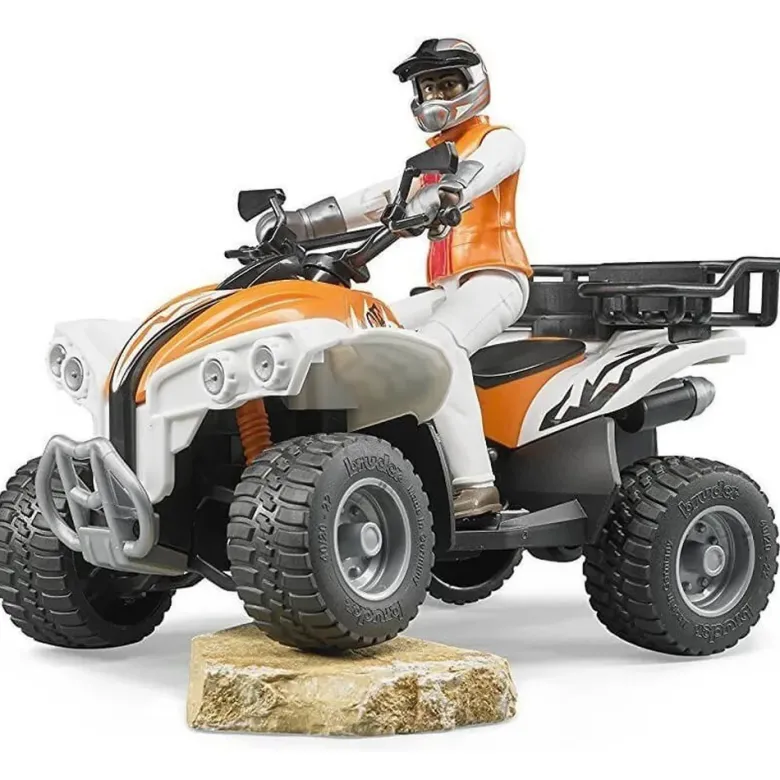 Bruder Fyrhjuling med Figur 63000
