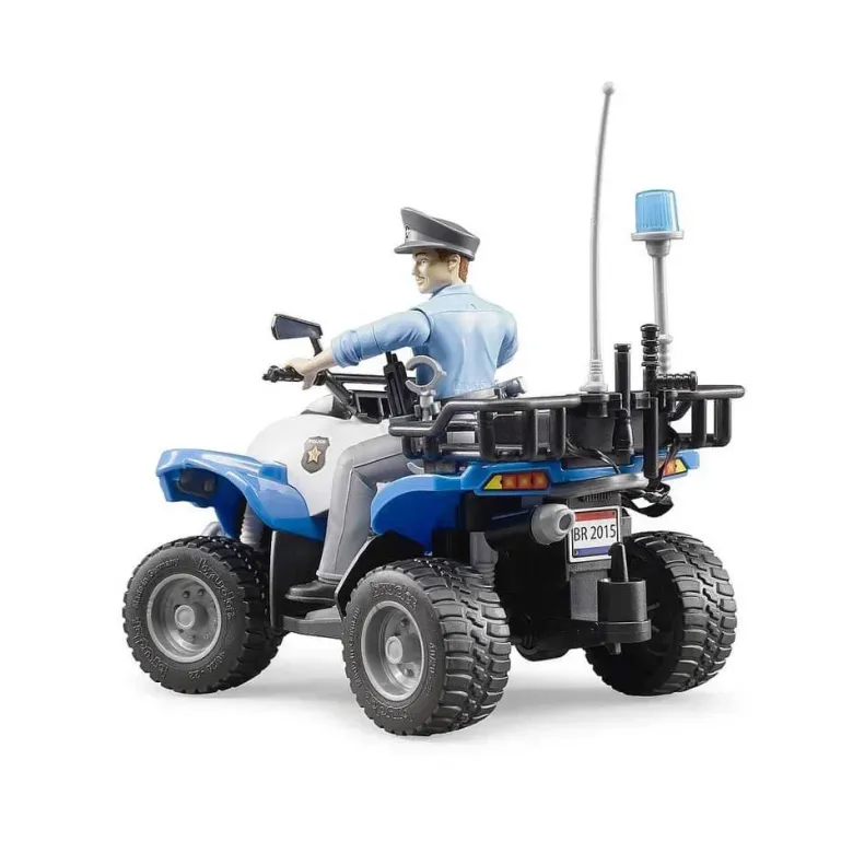 Bruder Fyrhjuling Polis med Förare 63010