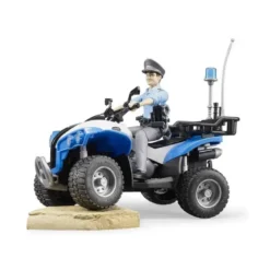 Bruder Fyrhjuling Polis med Förare 63010