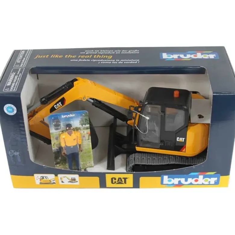 Bruder Grävmaskin Caterpillar Mini med Förare 02466