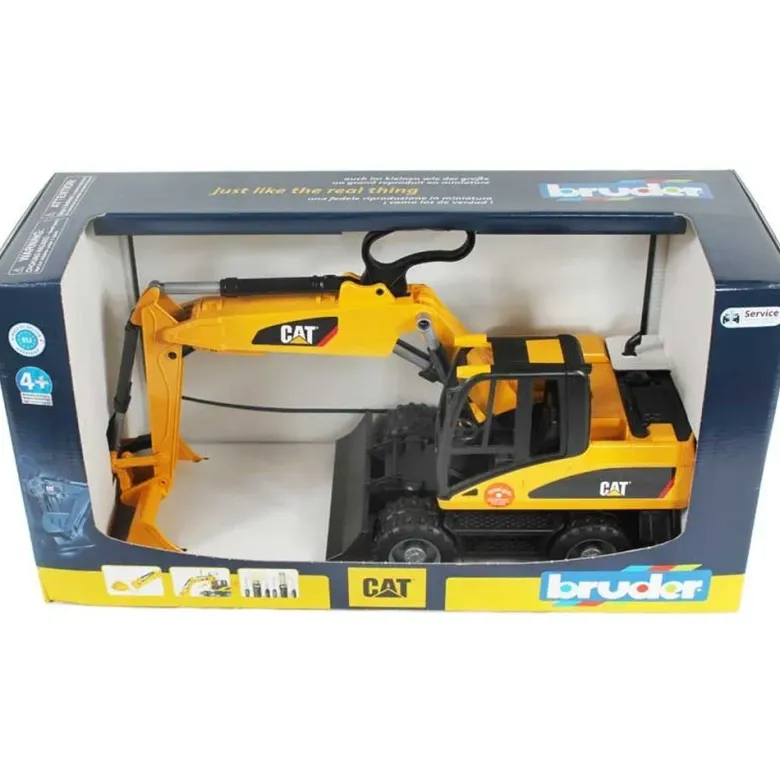 Bruder Hjulgrävare Grävmaskin Caterpillar med hjul 02445
