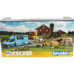 Bruder Hästtransport Mercedes Benz och Häst 02674