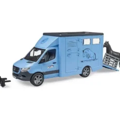 Bruder Hästtransport Mercedes Benz och Häst 02674