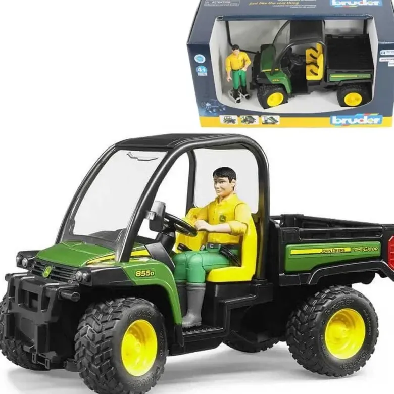 Bruder John Deere Gator XUV 855D med Förare 02490