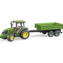 Bruder John Deere 5115M Traktor med Släpkärra 02108