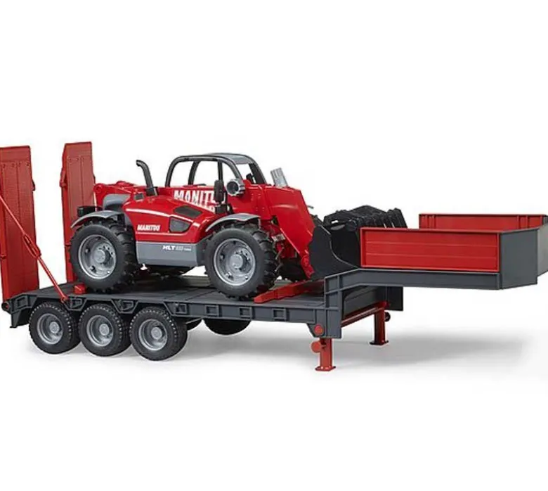Bruder Lastbil MAN TGA Trailer och Manitou Lastare 02774