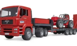 Bruder Lastbil MAN TGA Trailer och Manitou Lastare 02774