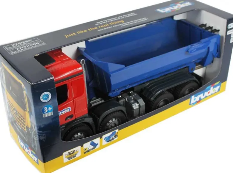 Bruder Lastbil Mercedes Arocs med tippflak Halfpipe Dump Truck 03621