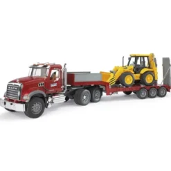 Bruder MACK Granite Låglastare med JCB 4CX lastare 02813