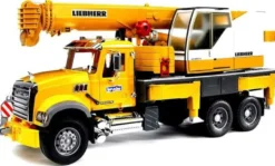 Bruder MACK Granite Liebherr Kranlastbil 02818