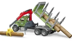 Bruder MACK Timmerbil med stockar 02824