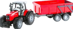 Bruder Massey Ferguson 7480 traktor med Vagn 02045