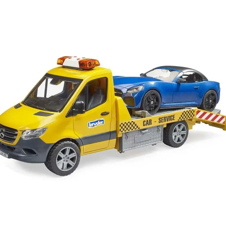 Bruder Mercedes Sprinter Bärgningsbil och Roadster bil 026752