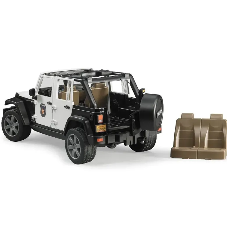 Bruder Polisbil Jeep Wrangler med Polis 02526