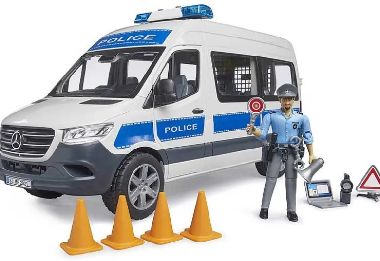 Bruder Polisbil Mercedes Sprinter med Polisfigur 02683