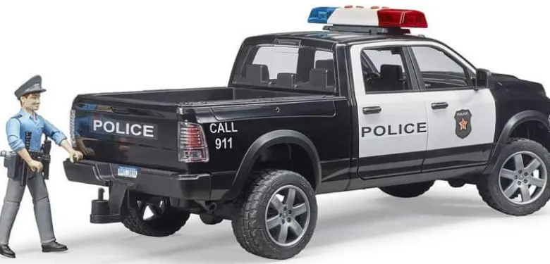 Bruder Polisbil RAM 2500 med polis 02505